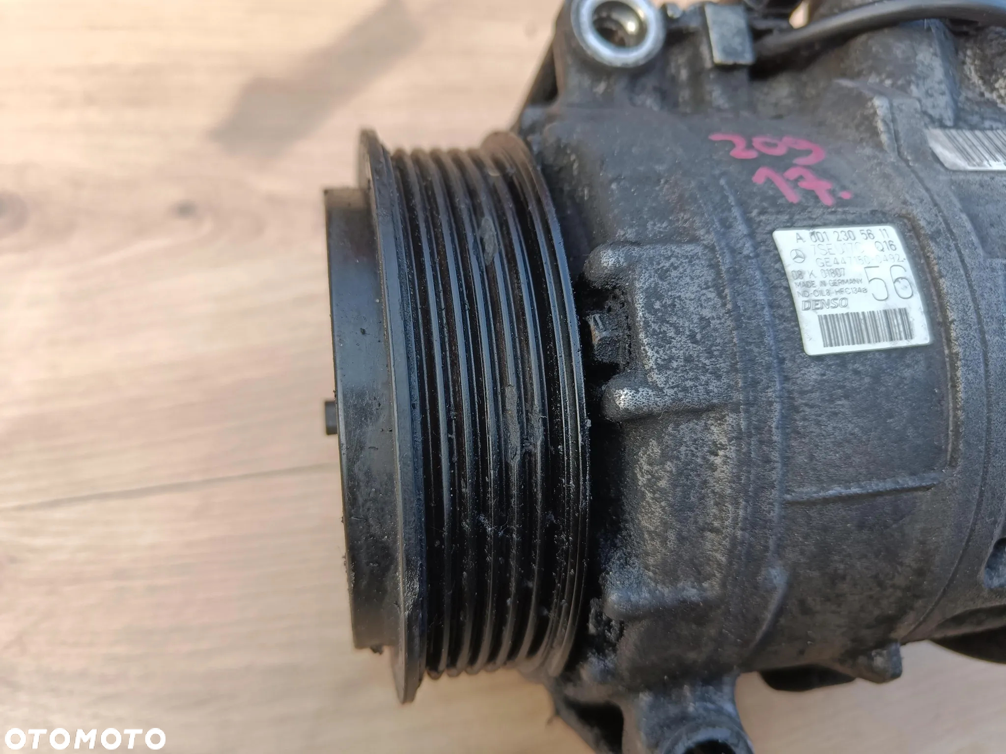MERCEDES W203 W209 CLK W211 W220 2.2 2.7 3.2 CDI DIESEL SPRĘŻARKA KLIMATYZACJI A0012305611 - 5