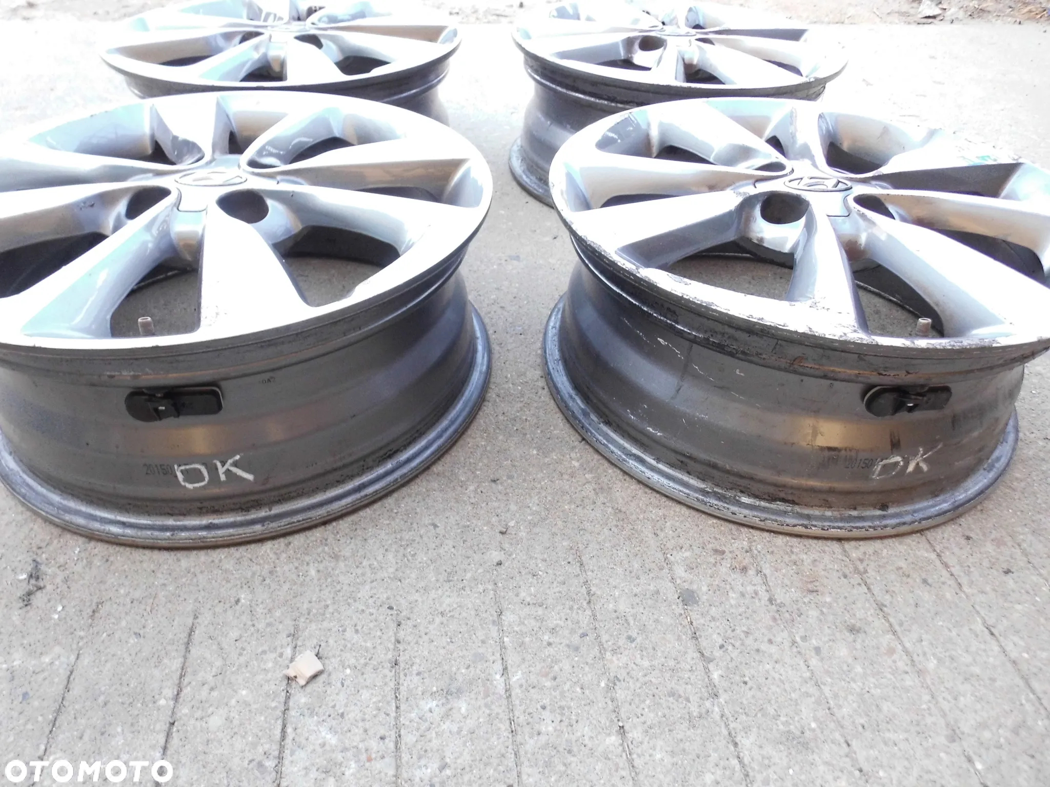 FELGI ALUMINIOWE Z CZUJNIKIAMI CIŚNIENIA 52910-C8100 HYUNDAI I20 II 16 CALI ORYGINAŁ - 11