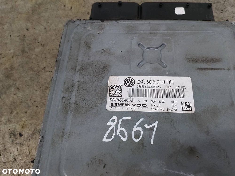 KOMPUTER, STEROWNIK AUDI A3 8P 03G906018DH 5WP45548AB  SIEMENS VDO 2.0 TDI - 2