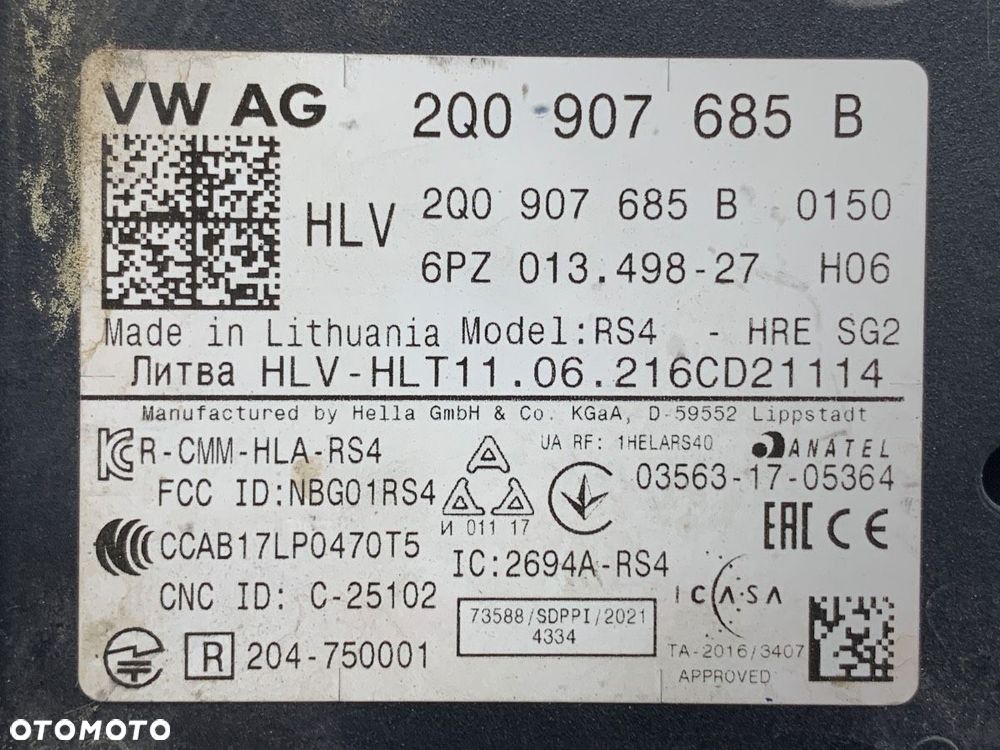 RADAR DISTRONIC  VW ARTEON (3H7, 3H8) 2017 - 2022 TSI R 235 kW [320 KM] benzyna 2020 - 2022 - 4