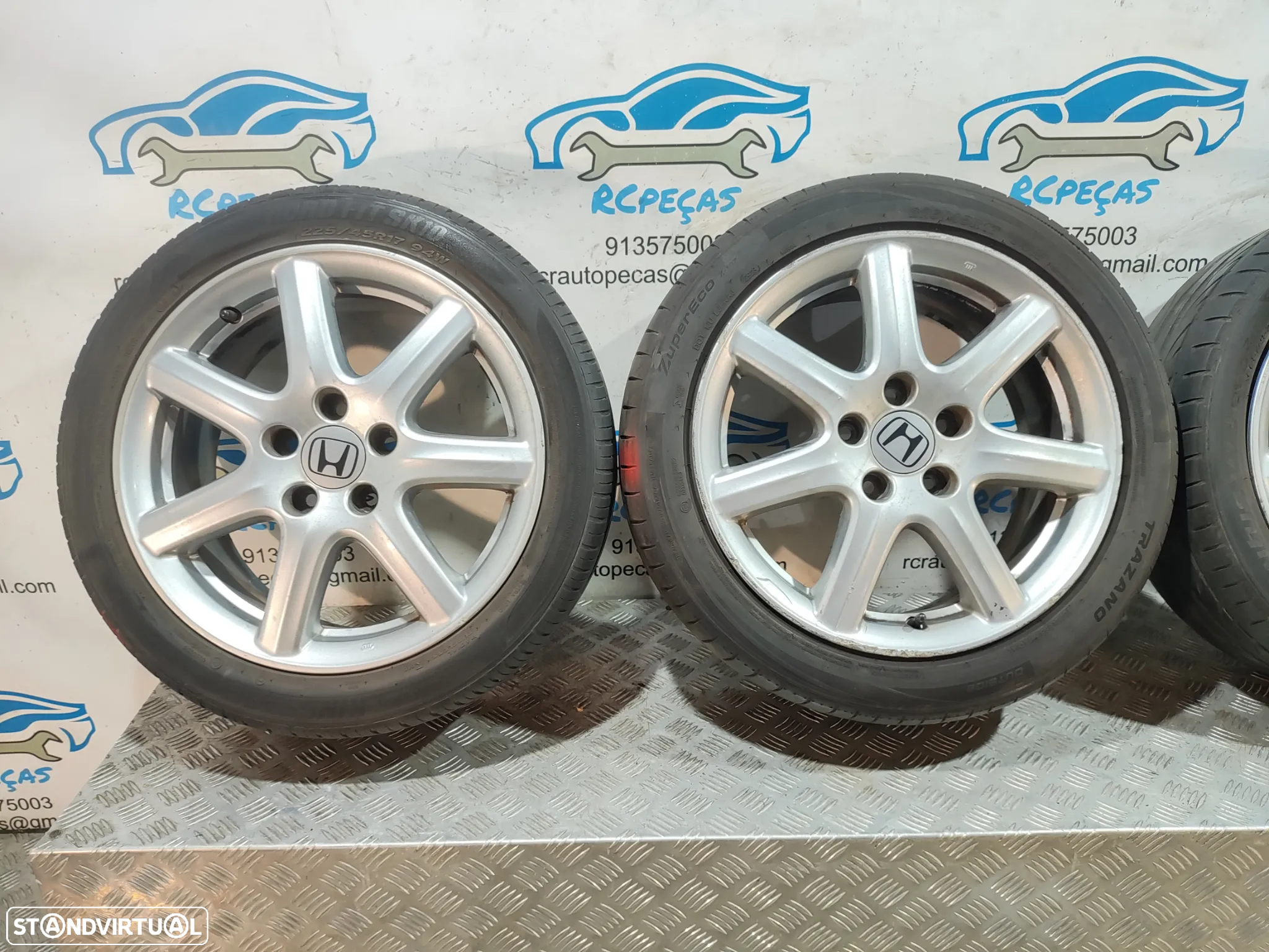 Conjunto Jantes 17 Originais Honda Civic 8 VIII FK 7J ET55 5x114,3J - 4