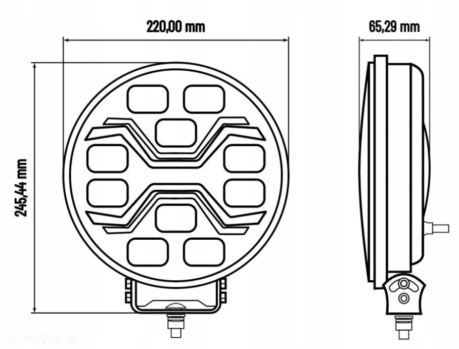 reflektor drogowy led x-spider toxic - 11