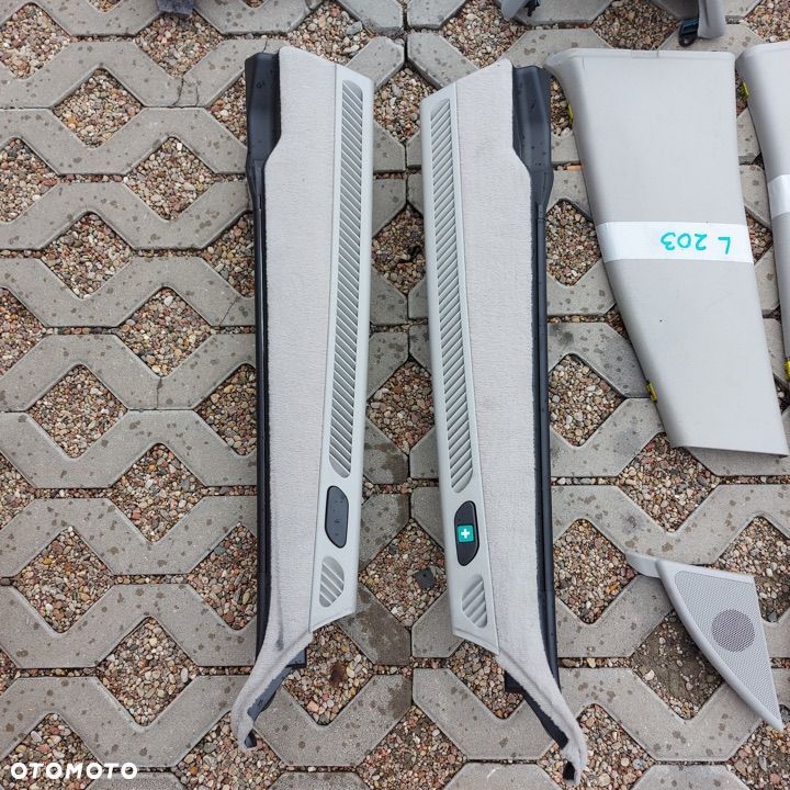 FOTELE KANAPA WNETRZE BOCZKI DYWANY POSZYCIA KOMPLET MERCEDES C W203 LIFT COMBI KOMBI ORYG DEMONTAZ - 16