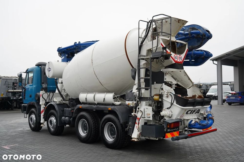 Inny ASTRA VEICOLI 84 44 / POMPOGRUSZKA / 8X4 / BETONIARKA 9 M3 + POMPA CIFA MAGNUM MK 28,4 L / STEROWANIE RADIOWE / NOWE BADANIE UDT - 4