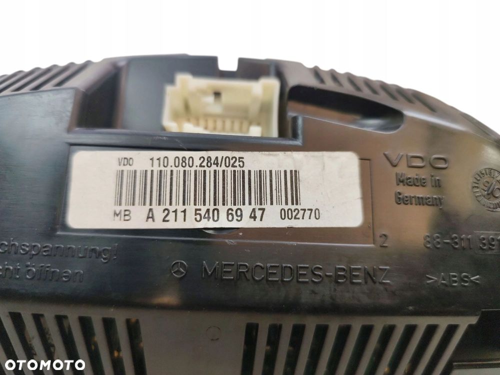 LICZNIK MERCEDES E W211 (2002-2006) 1.8 16V KOMPRESSOR 163KM A2115409647 EU - 2