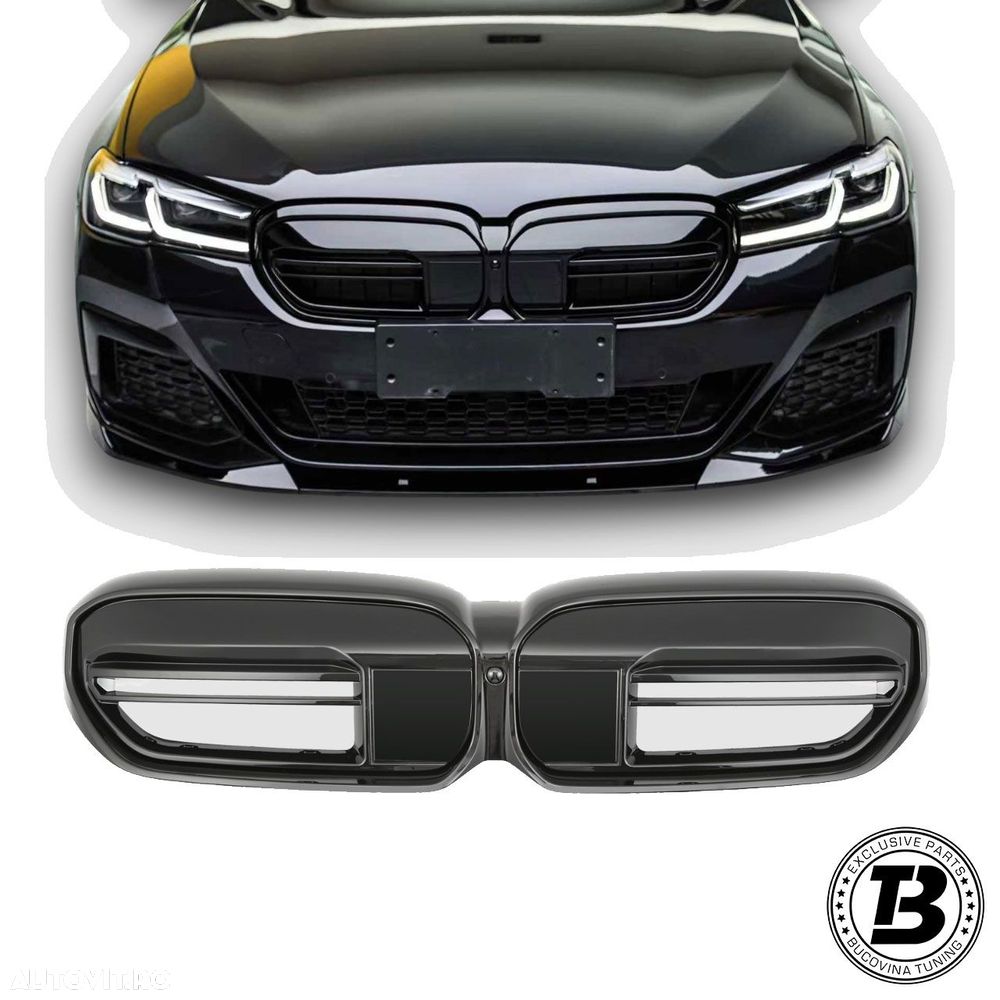 Grila LED compatibila cu BMW Seria 5 G30 G31 M5 Design - 1