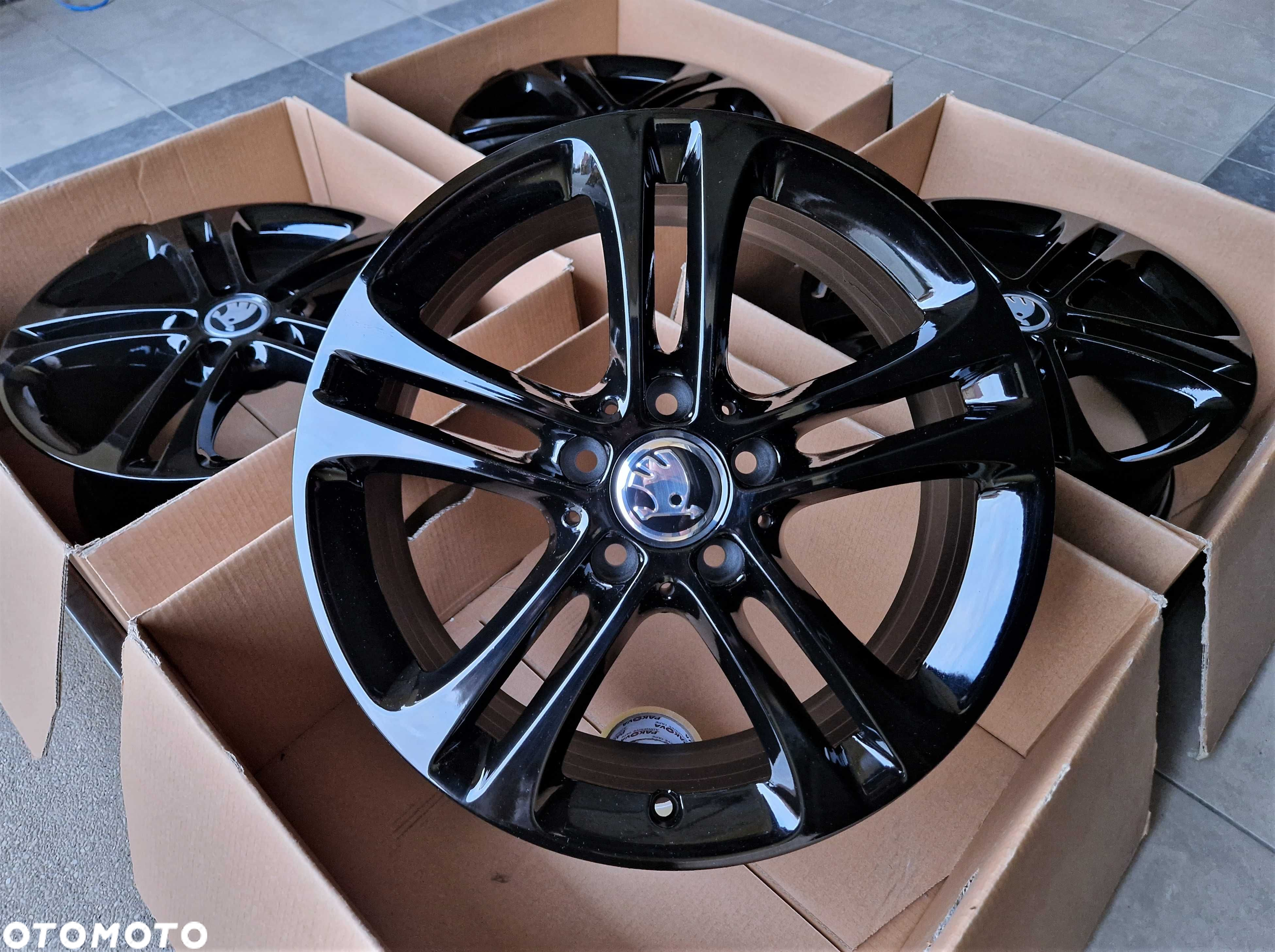 Alufelgi 17 5x112 Skoda Octavia Kodiaq Superb Yeti Karoq Czarne ! 804# - 4