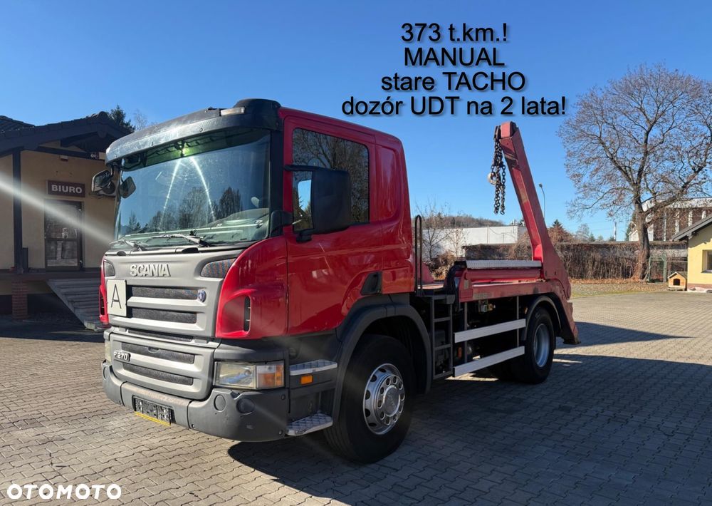 Scania P270 bramowiec, HYVA, MANUAL, stare tacho, 270 KM, 373 t.km.!