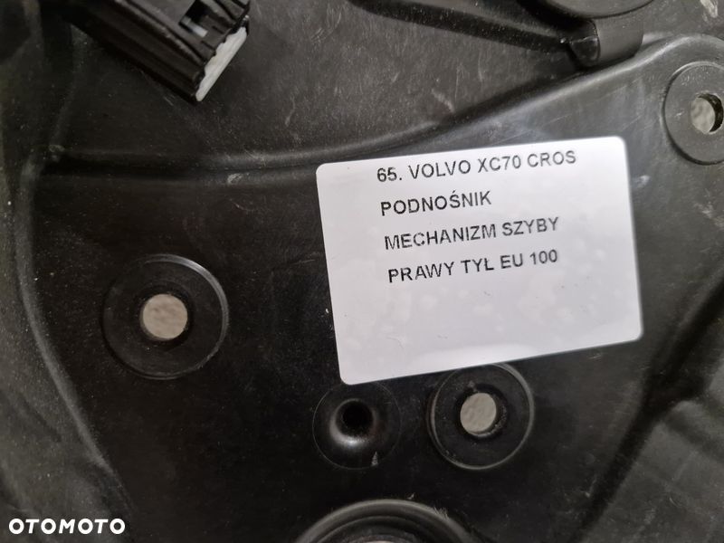 VOLVO XC70 II 2 CROSS PODNOŚNIK MECHANIZM SZYBY PRAWY TYŁ EU 9G9T14B534AC - 4