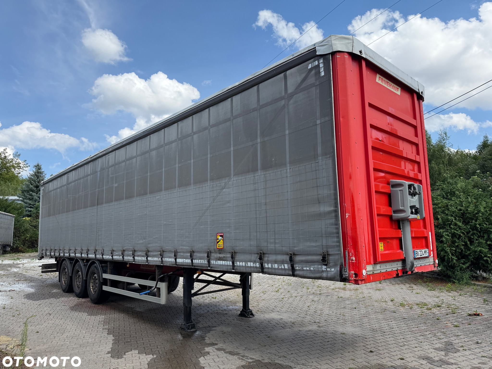 Fruehauf Firanka* Osie SAF* Podnoszona Os* Paleciara* Mocna Podłoga* Z Francji - 2