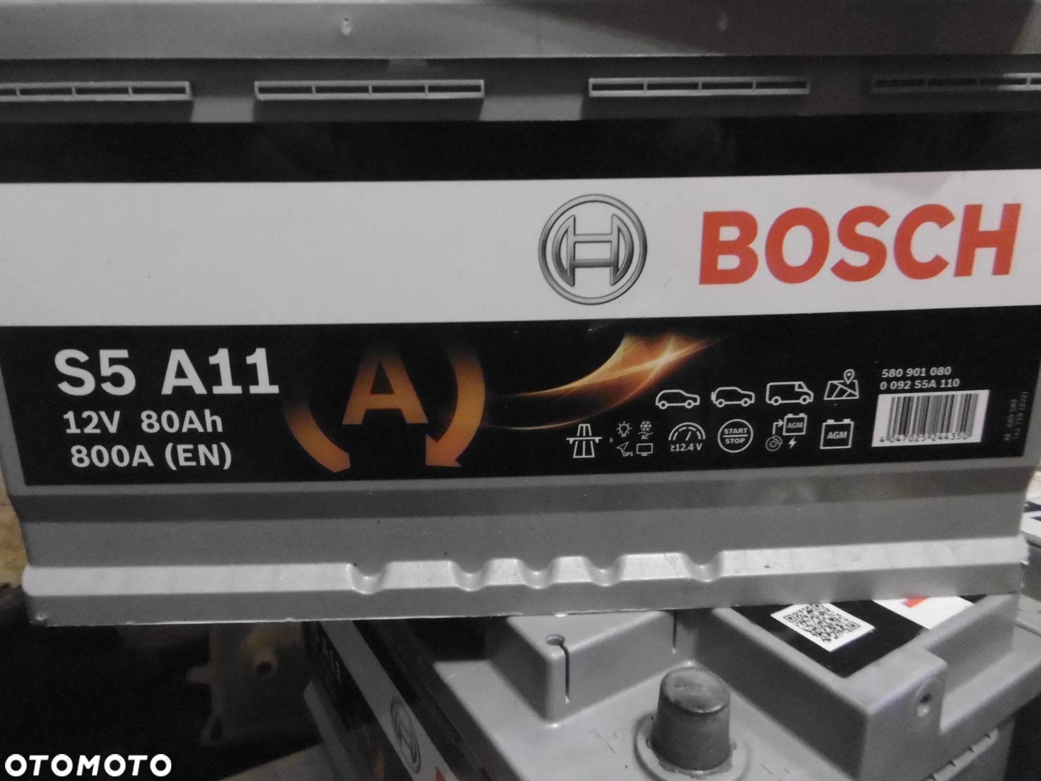 AKUMULATOR BOSCH AGM START STOP 80Ah 12v 800A S5 A11 - 3