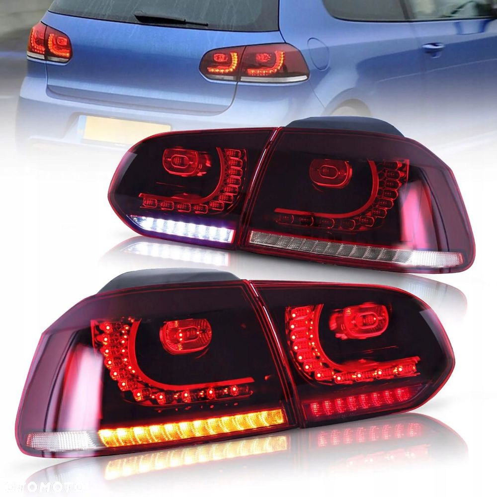 Lampy tylne kpl Vland Led Diody Red White GTI Tuning VW Golf VI 6 5k0 2008- - 1