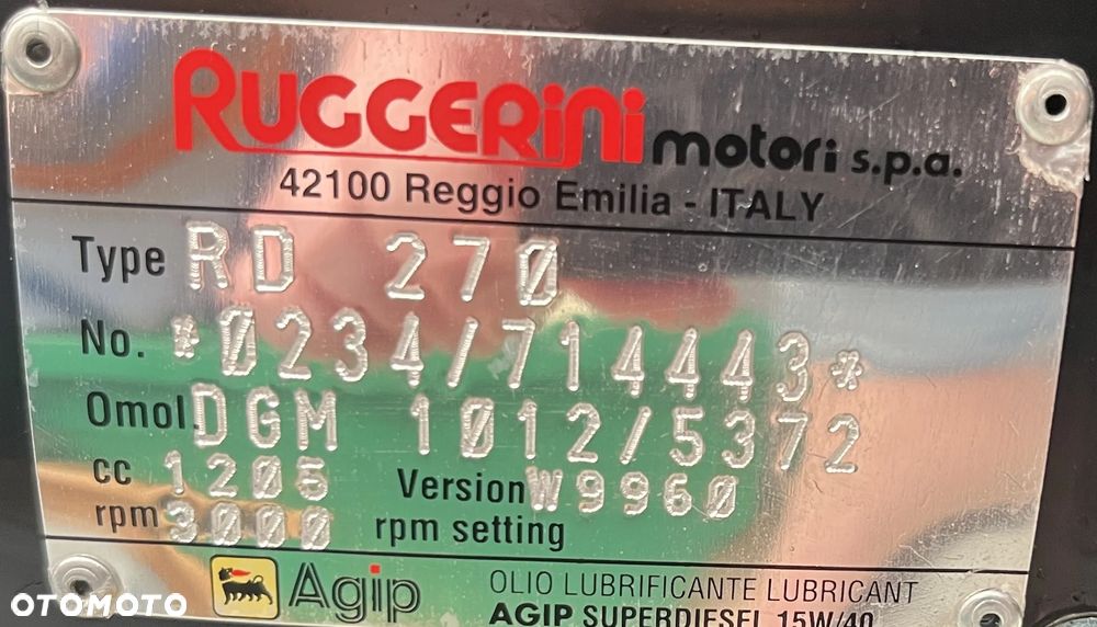 SILNIK RUGGERINI RD 270 Lombardini 12LD 9LD KOHLER KDW1003 7316netto - 10