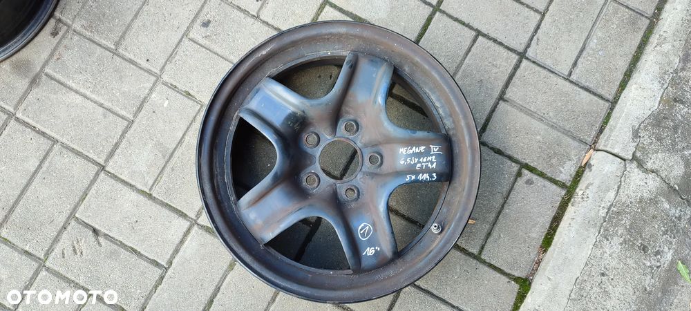 FELGI STRUKTURALNE 5x114,3 6.5x16 CALI ET41 RANUALT MEGANE III IV SCENIC TALISMAN DACIA KOMPLET 4 SZTUKI - 2
