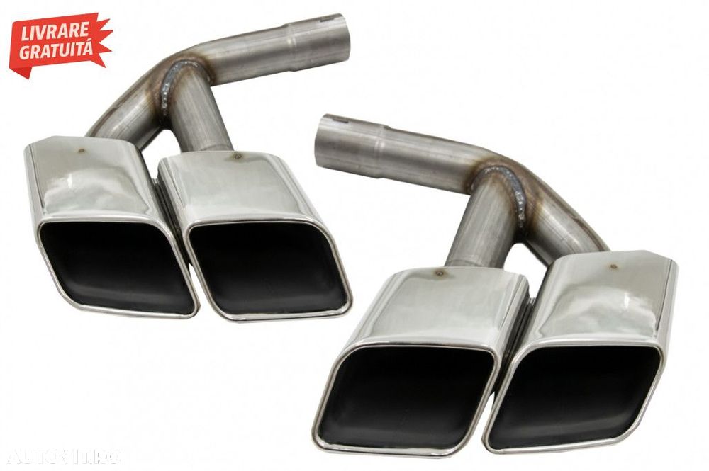 Ornamente toba Audi Q7 4M (2015-2019) SQ7 Design Chrome doar pentru Be - 1