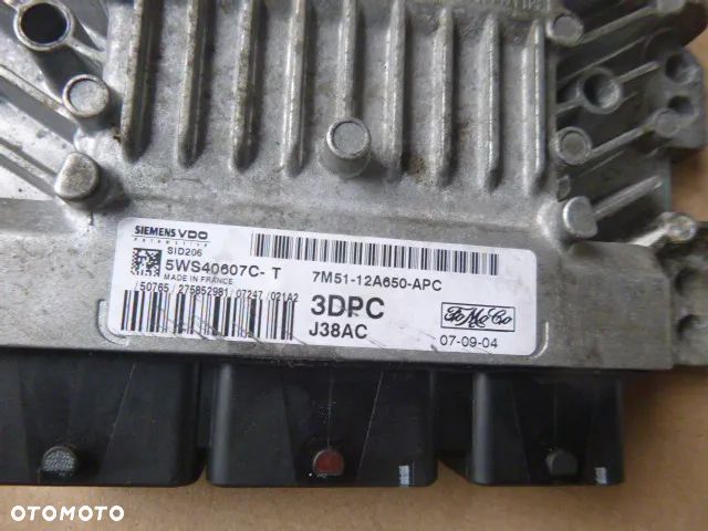 ZESTAW STARTOWY KOMPUTER STACYJKA IMMOBILIZER FORD FOCUS MK2 1.8 TDCI - 13