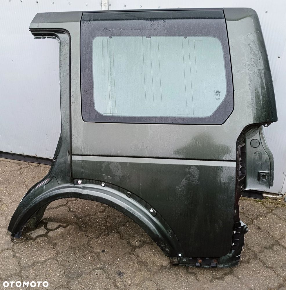 Discovery III błotnik tylny tył szyba ćwiartka LEWA kolor LRC 904 Tonga Green Land Rover - 1