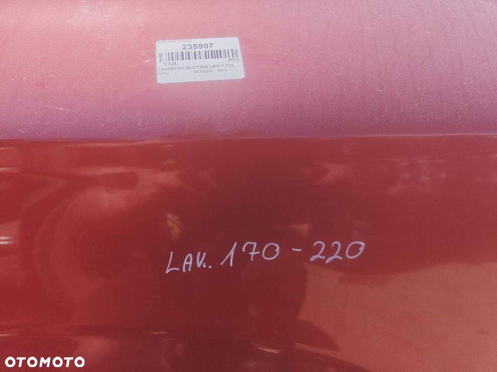 ĆWIARTKA BŁOTNIK PRAWY TYŁ FORD MONDEO MK4 HB 5D Z6 - 3