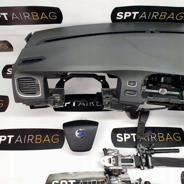 VOLVO V60 DESKA ROZDZIELCZA KONSOLA KOKPIT PULPIT PODUSZKI AIRBAG AIR BAG PASY KIT SET - 2