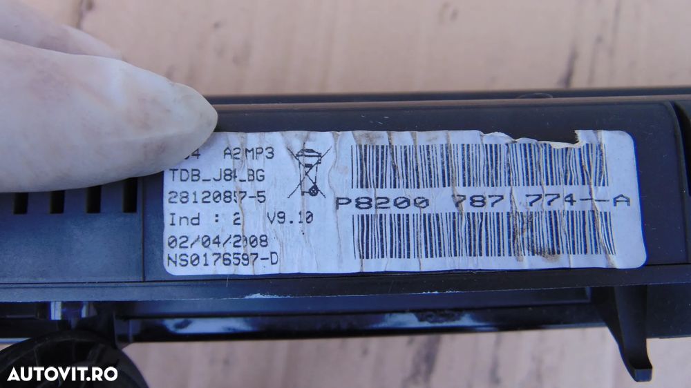 Ceasuri Bord/Display Renault scenic 2 an 2006 cod-21669394-9 - 5