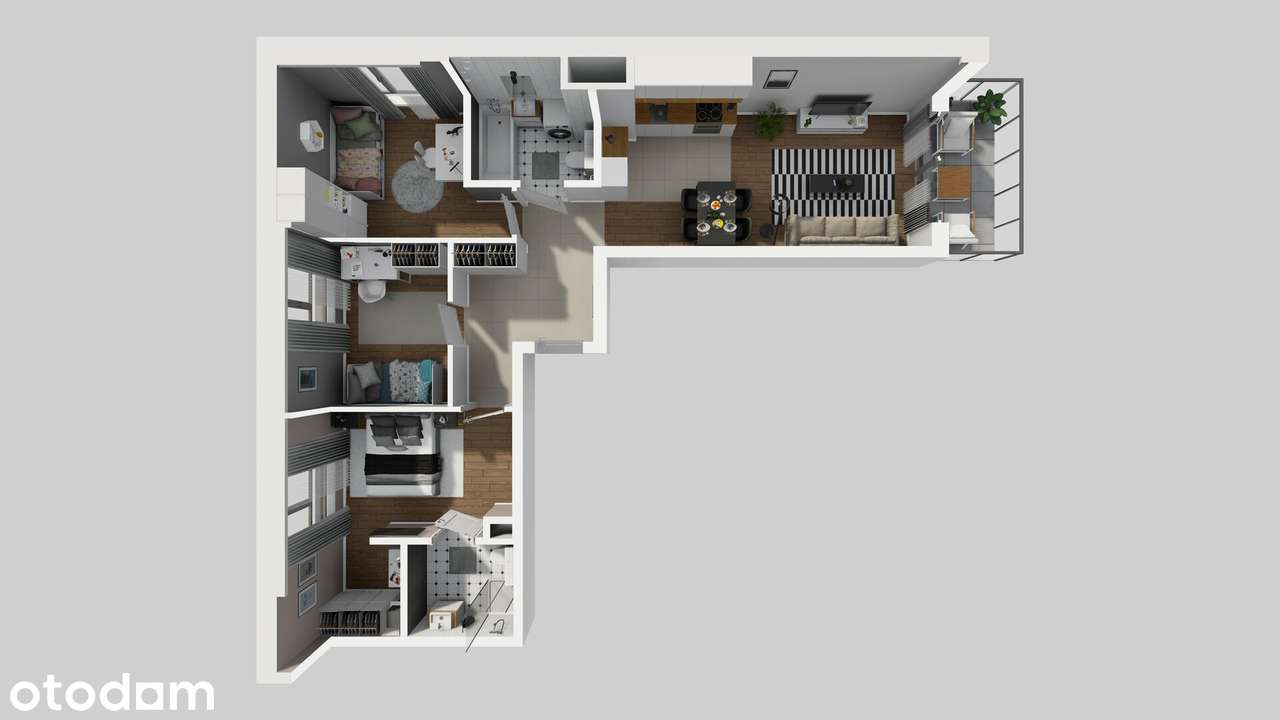 4 pokoje z balkonem | master bedroom | bez prowizji | bliski termin