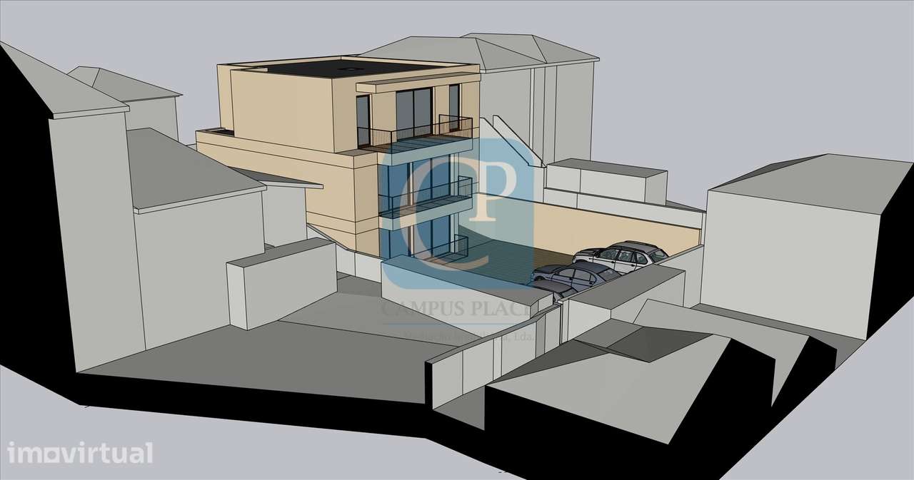 Terreno com Projeto de Arquitetura Aprovado em Pedrouços, Maia - Grande imagem: 3/12