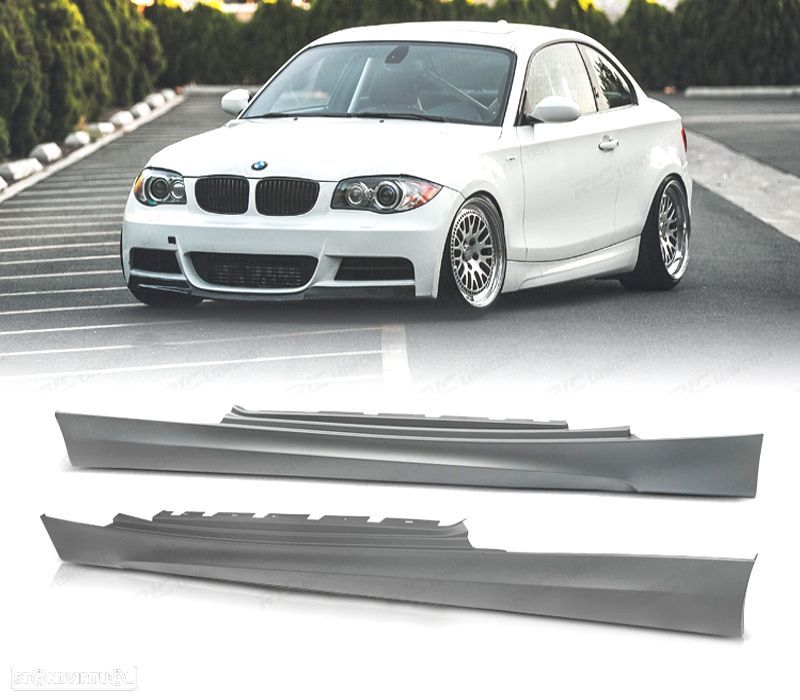 EMBALADEIRAS LATERAIS BMW E81 E82 E88 06-13 LOOK M TECH - 1