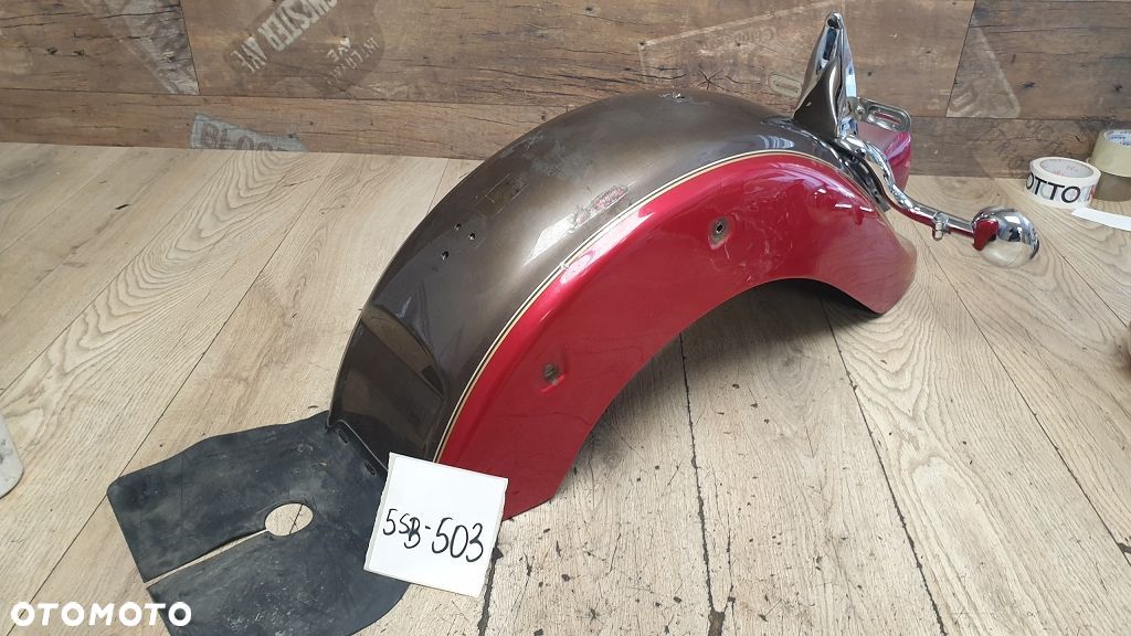 Błotnik tył lampa listwa chrom kierunkowskazy Yamaha XVS650 Drag Star Classic - 1