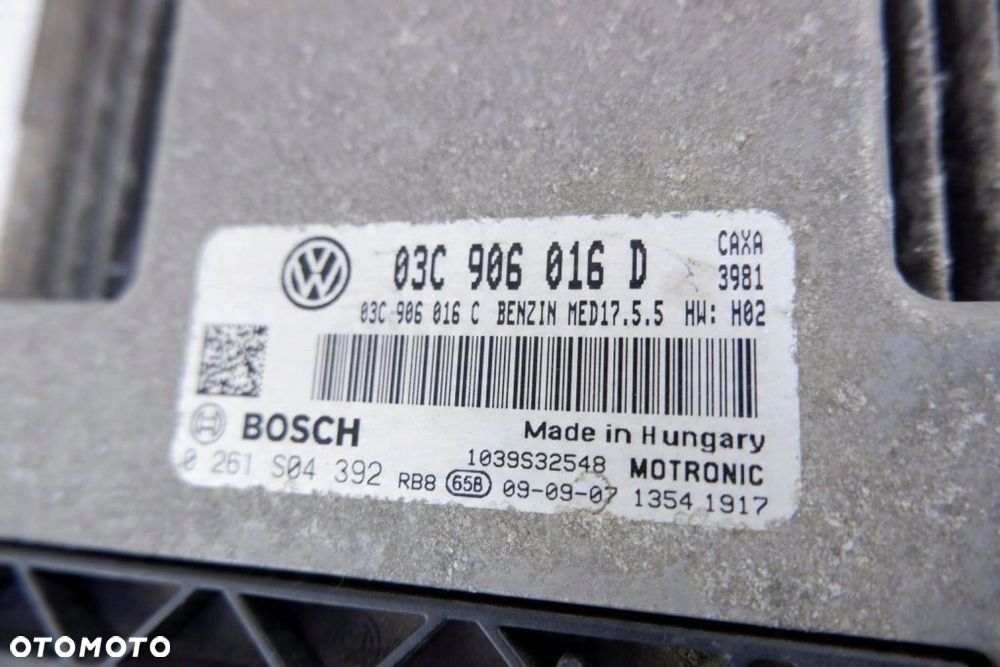 KOMPUTER STEROWNIK SILNIKA SKODA OCTAVIA II 03C906016D - 5