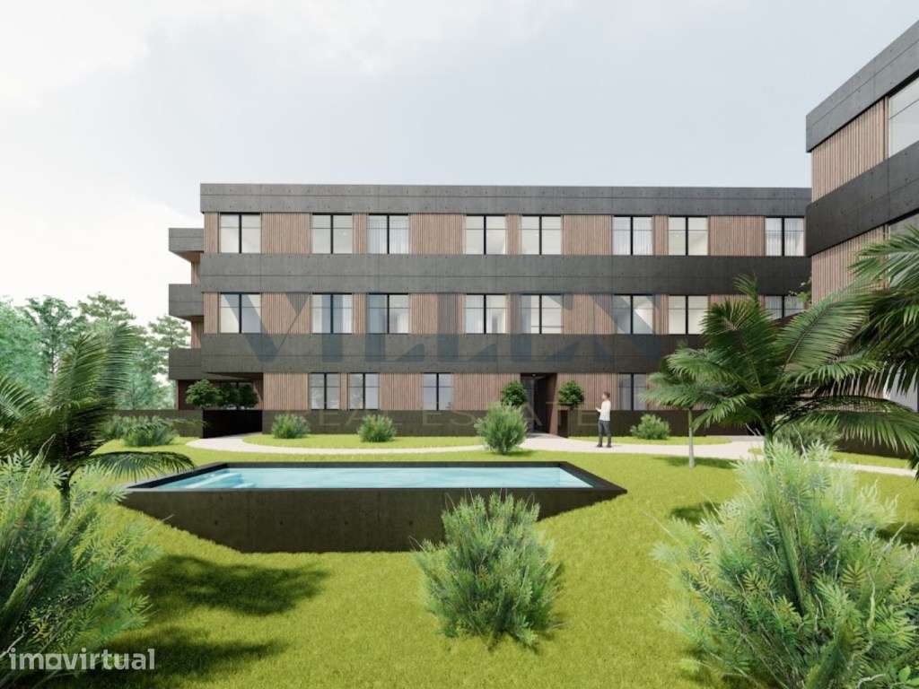 Luxuoso Apartamento T2 | Condomínio Fechado com Piscina | Trofa - Grande imagem: 2/10