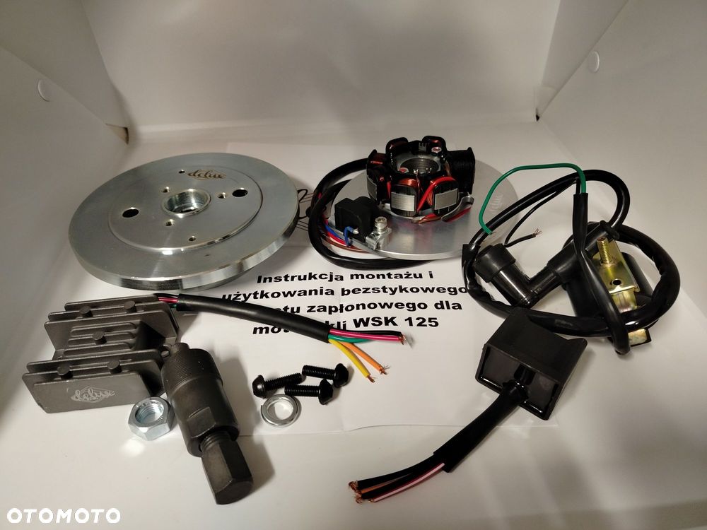 Zapłon CDI WSK125, ciężkie koło, zapłon bezstykowy 12V WSK 125, nowy, - 4