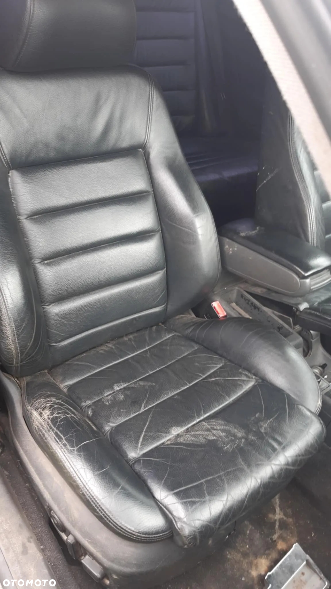 KPL.FOTELE,BOCZKI CZARNA SKÓRA -AUDI A6/ C5 AVANT/ EUROPA - 4
