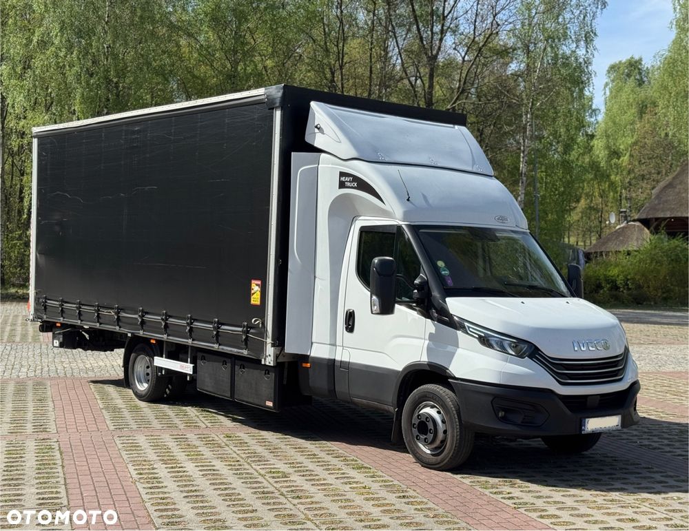 Iveco Daily 2023r Hi-Matic‼️72C21‼️Winda Dhollandia 1000KG // Plandeka 15 Palet // Najnowszy Tachograf // 2x Firanka ‼️Spanie z tyłu WEJKAMA 2x łóżko  Wysokość rampowa Full LED Tempomat aktywny  Salon Polska DMC7200KG Faktura Vat 23% TwinCab - 2