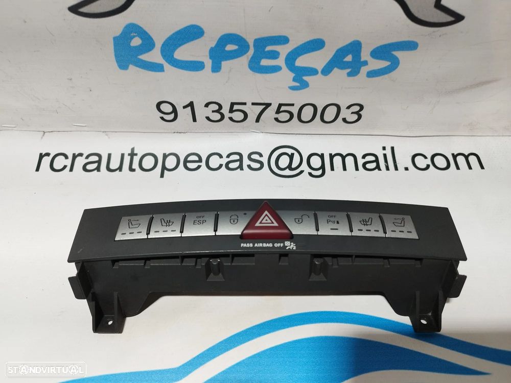 BOTÃO 4 PISCAS ESP CONTROL AQUECIMENTO DE BANCOS TRANCAR PORTAS MERCEDES SLK R171 1718208310 - 3