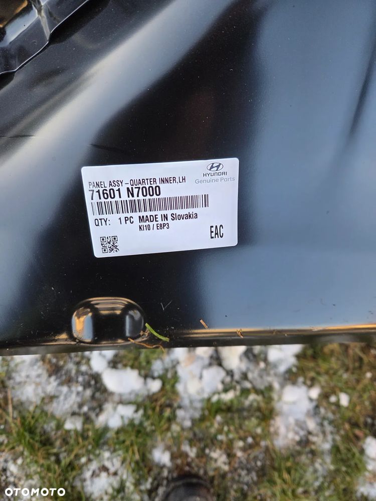 Panel wewnętrzny słupka tylnego tył Hyundai Tucson IV NX4 71601-N7000 71601N7000  wewnętrzne poszycie błotnika lewego lewy tył Hyundai Tucson IV PANEL ASSY QUARTER INNER  LH - 7
