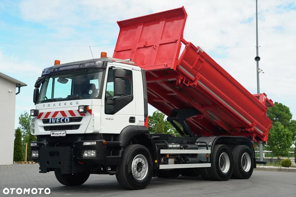 Iveco TRAKKER 450 / 6X4 / WYWROTKA / HYDROKLAPA / HYDROBURTA / BORDMATIC / CZOŁOWNICA / EURO 5 / - 1