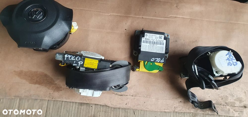 Konsola poduszki pasy AIRBAG sensor zestaw naprawczy VW Polo V 6R - 6