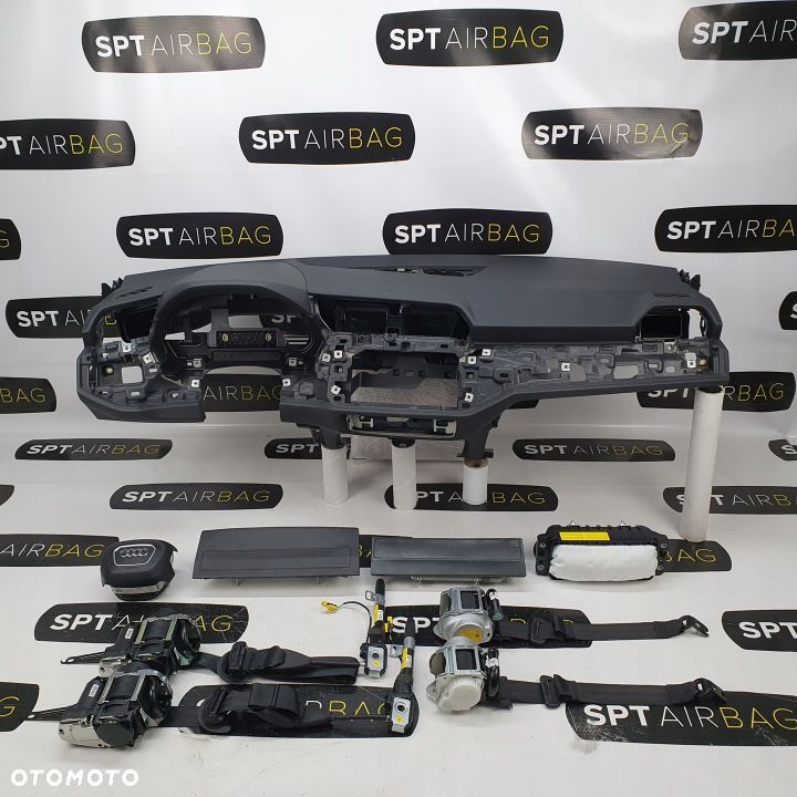 AUDI Q3 83A USA DESKA ROZDZIELCZA KONSOLA KOKPIT PULPIT PODUSZKI AIRBAG AIR BAG PASY KIT SET - 1
