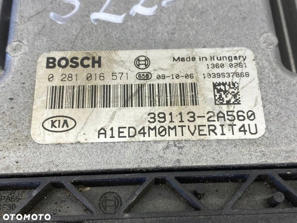 KOMPUTER STEROWNIK SILNIKA KIA CEED I 1.6 CRDI 39113-2A560 0281016571 - 11