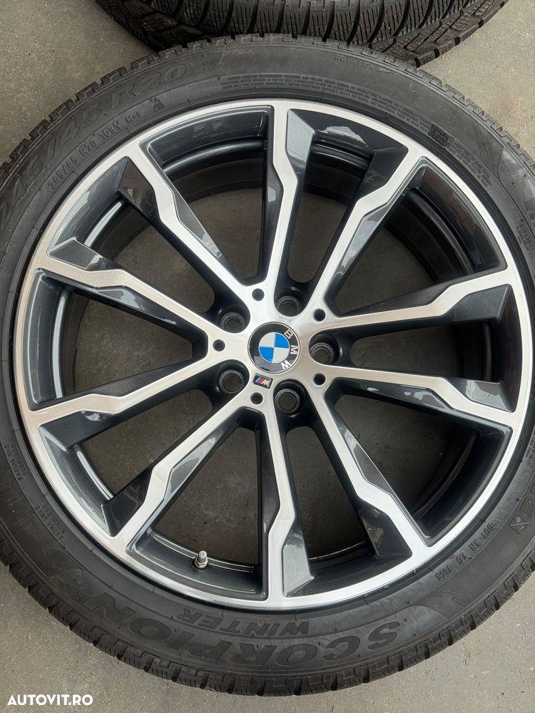 Vând jante originale BMW X3-X4 G01-G02 pe 20” cu anvelope de iarnă - 6