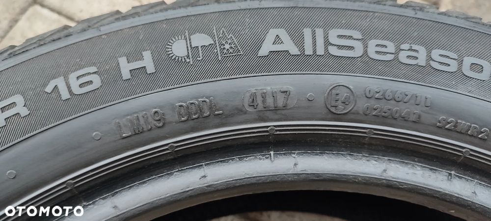 OPONY WIELOSEZONOWE 195/55R16 UNIROYAL ALLSSEASON EXPERT (4117) WIELOSEZON 2x8 mm 2x6 mm KOMPLET 4 SZTUKI - 7