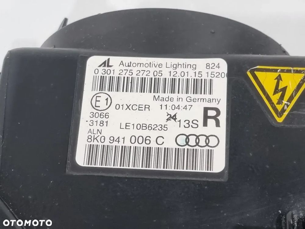 AUDI A4 B8 LIFT LAMPA PRAWA PRZÓD XENON LED 8K0941006C KOMPLETNA EUROPA - 7