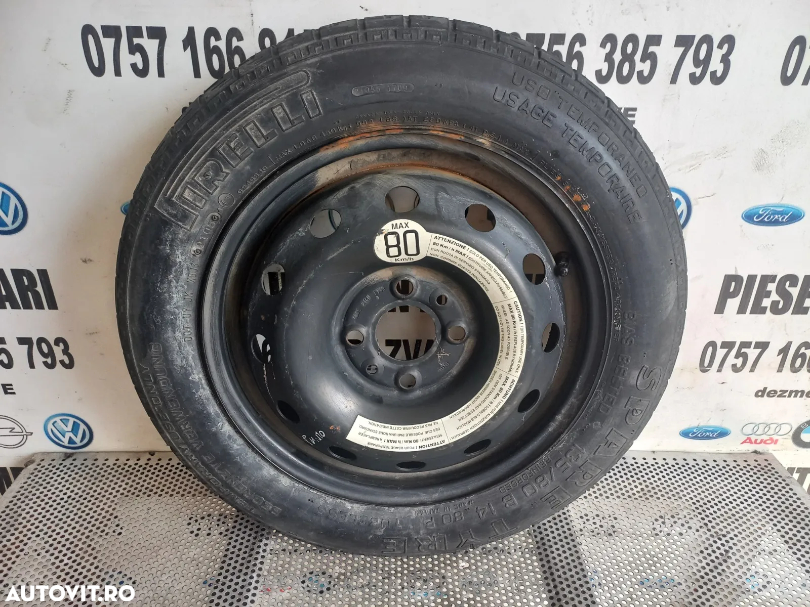 Roata Rezerva Slim R14 135/80B14 Fiat Punto - 2