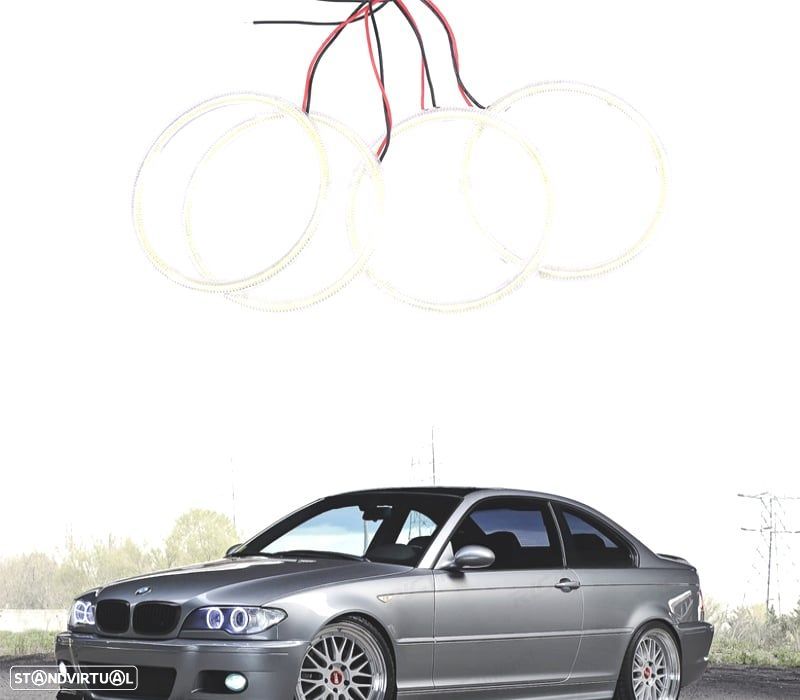 KIT AROS ANGEL EYES CCFL PARA BMW E46 COUPE CABRIO 03-06 - 1
