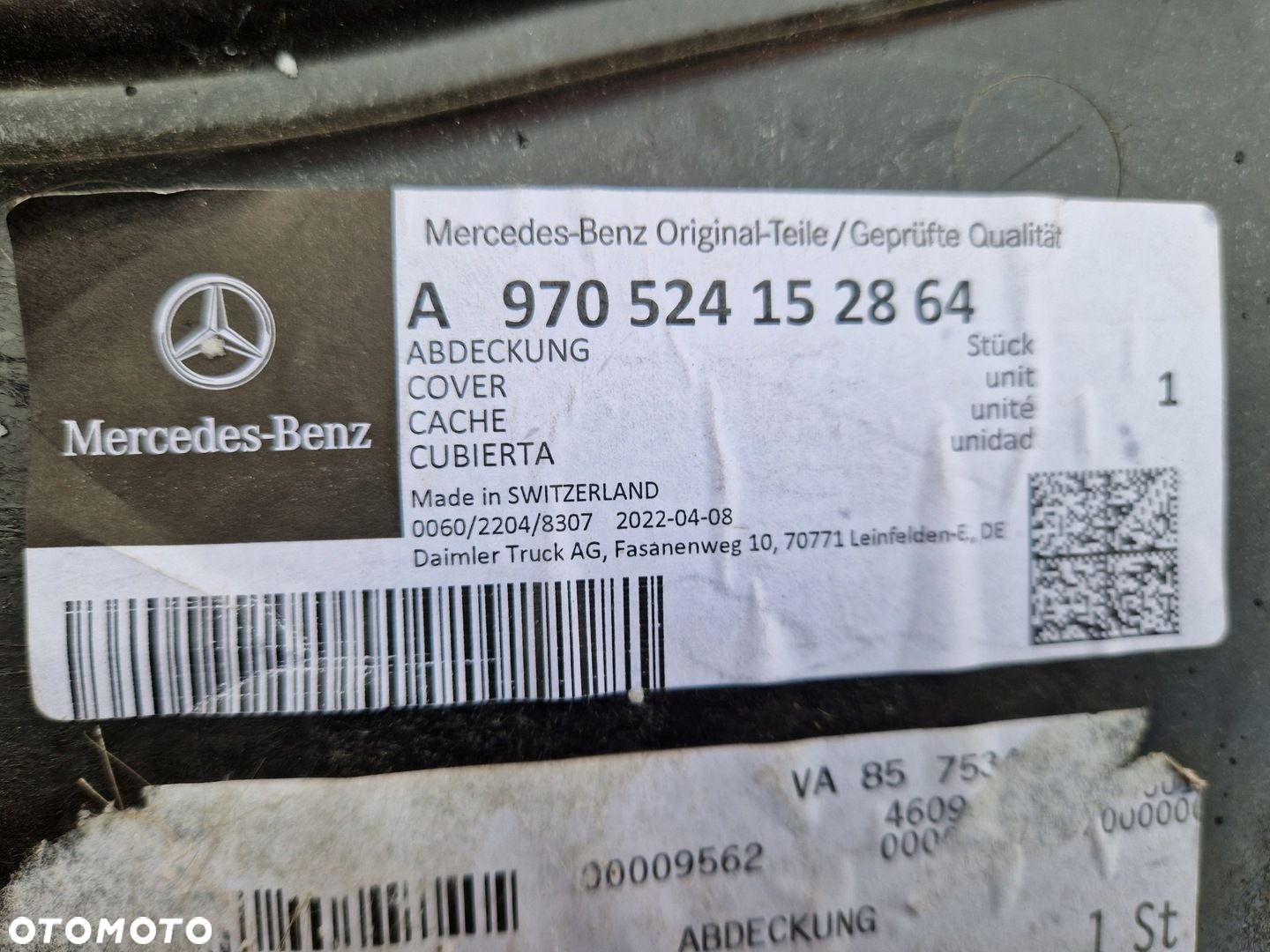 ATEGO OSŁONA WYGŁUSZENIE PŁOTEK SILNIKA BOCZNA PRAWA OM906LA 9705241528 OE - 4