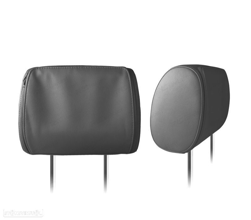 ENCOSTOS DE CABEÇA MULTIMEDIA 7 " HD USB SD EM PRETO - 2