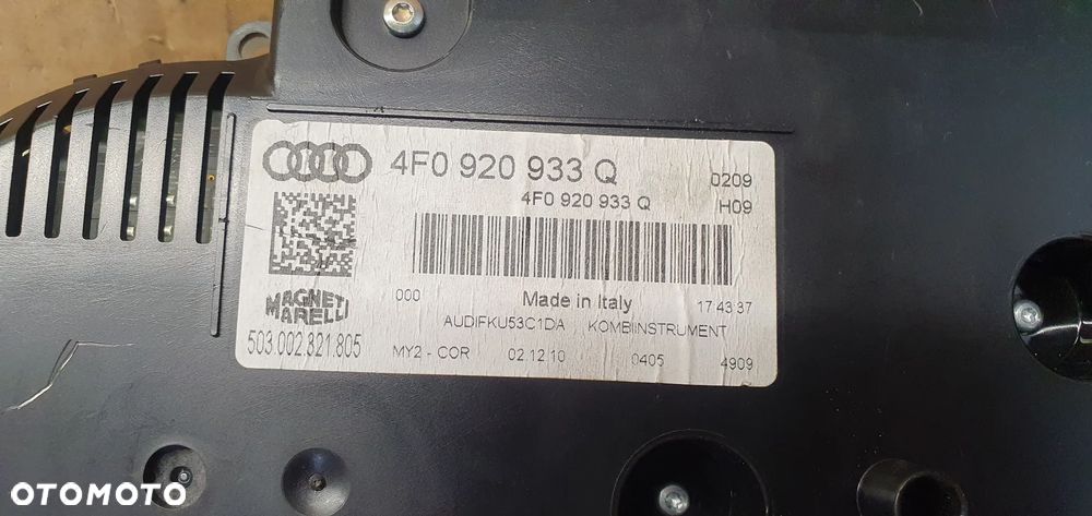 Licznik zegary Audi A6 C6 Lift 4F0920933Q - 8