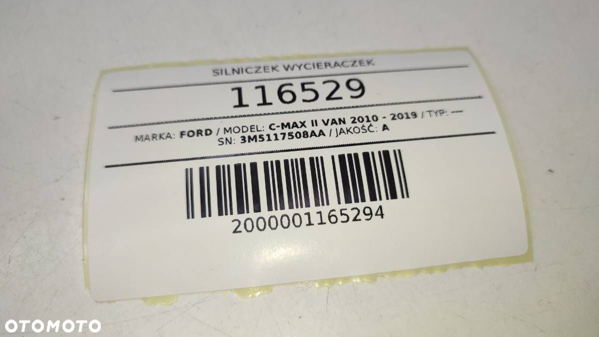 MECHANIZM SILNICZEK WYCIERACZEK PRZÓD PRZEDNICH FORD C-MAX MK1 3M5117508AA - 5