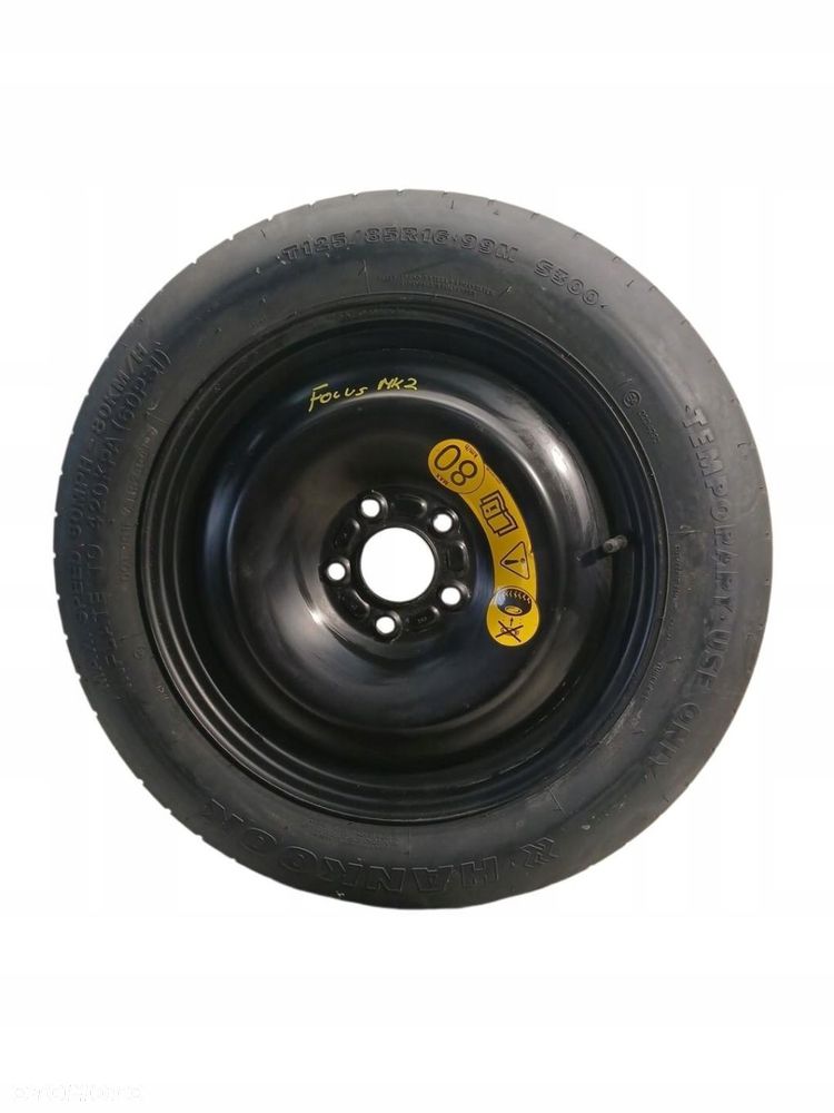 koło zapasowe dojazdowe 125/85/r16 ford focus mk2 koło zapasowe 125/85/r16 - 1