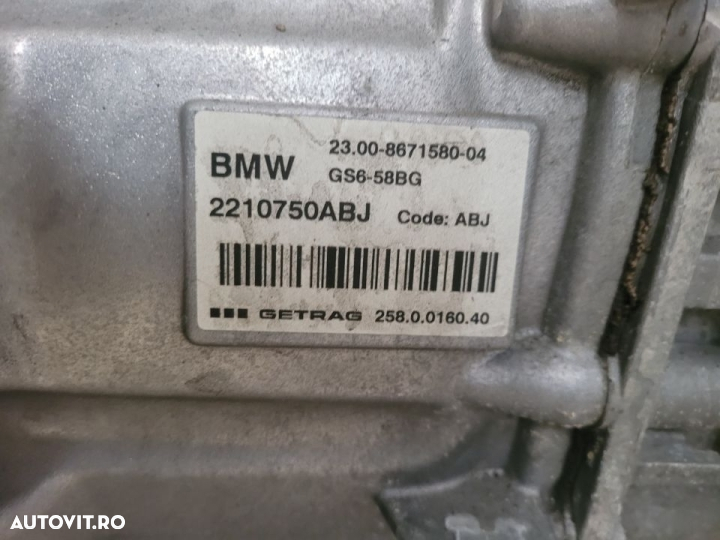 Cutie Viteze Manuala Bmw X1 X2 Seria 2 F45 F46 F39 F48 Cod GS6-58BG Motor B38 2x4 6+1 Trepte - 7